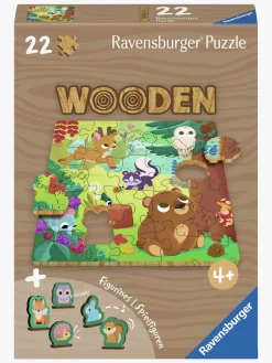 Spil & Puslespil|Ravensburger Træpuslespil Skovdyr 22 Brikker