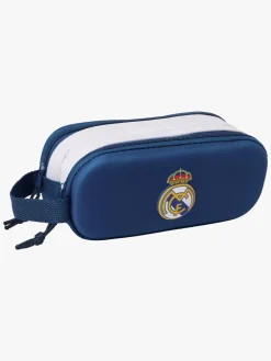 RealMadrid Kreativt Legetøj-Real Madrid 3D Dobbelt Penalhus, Blå