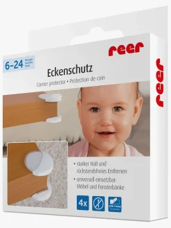 Reer Sikkerhed-Hjørnebeskyttere Ovale, Hvid