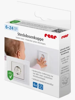 Sikkerhed|Reer Sikkerhedsstik 6-pak, Hvid