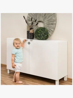 Reer Sikkerhed-Skabslås til Dobbeltdøre, Grå