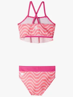 Uv & Strand|Reima Aallokko Bikini, Neon Pink Lyserød/Hvid