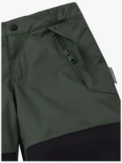 Overtøj|Reima Lento Skalbukser, Thyme Green Grøn/Sort