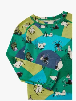 Undertøj|Uldtøj|Reima Mumitroldene Trivsam Skiundertøj, Enchanted Green