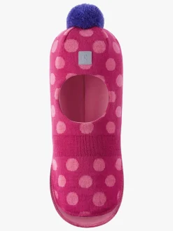 Tilbehør|Uldtøj|Reima Polkka Elefanthue Uldblanding, Rosy Berry Lyserød