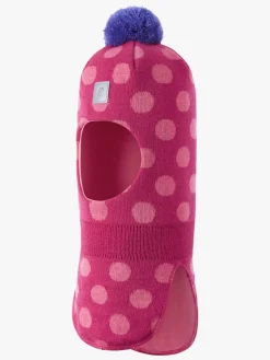 Tilbehør|Uldtøj|Reima Polkka Elefanthue Uldblanding, Rosy Berry Lyserød