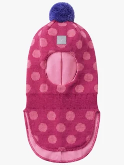 Tilbehør|Uldtøj|Reima Polkka Elefanthue Uldblanding, Rosy Berry Lyserød