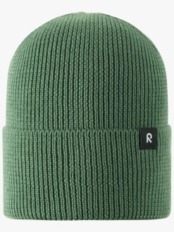 Uldtøj|Vintertøj|Reima Reissari Hue Merinould, Green Clay Grøn