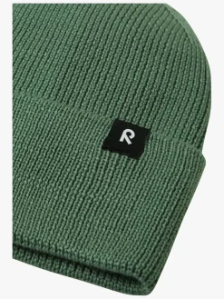 Uldtøj|Vintertøj|Reima Reissari Hue Merinould, Green Clay Grøn