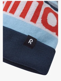 Tilbehør|Vintertøj|Reima Taasko Hue, Navy Blå/Lyserød/Grå