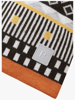 Tilbehør|Vintertøj|Reima Tipla Hue, Grey Melange Grå/Brun/Hvid