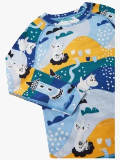 Undertøj|Reima Trivsam Skiundertøj, Frozen Blue Blå/Gul