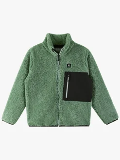 Børn Reima Fleecetøj-Turilas Fleecetrøje, Green Clay
