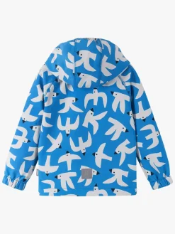 Overtøj|Reima Vantti Softshelljakke, Cool Blue Blå/Hvid