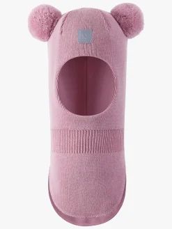 Tilbehør|Uldtøj|Reima Vekkuli Elefanthue Merinould, Grey Pink Lyserød