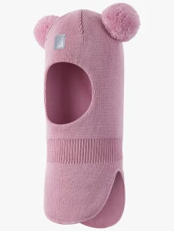 Tilbehør|Uldtøj|Reima Vekkuli Elefanthue Merinould, Grey Pink Lyserød