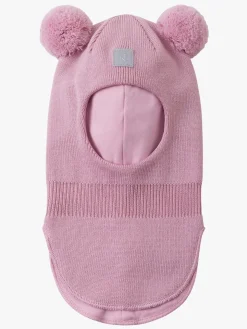 Tilbehør|Uldtøj|Reima Vekkuli Elefanthue Merinould, Grey Pink Lyserød