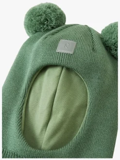Børn Reima Tilbehør|Uldtøj-Vekkuli Elefanthue Merinould, Green Clay