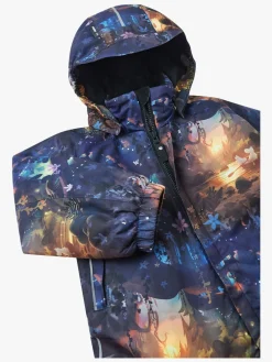 Børn Reima Overtøj-tec Moomin Lyster Flyverdragt, Deep Blue Lilac