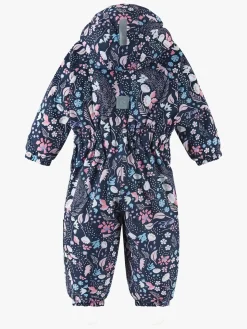 Flyverdragter|Reima tec Puhuri Flyverdragt, Navy Blå/Lyserød