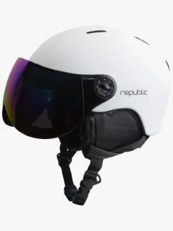 Vintersport|Republic R550V JR Skihjelm, Hvid