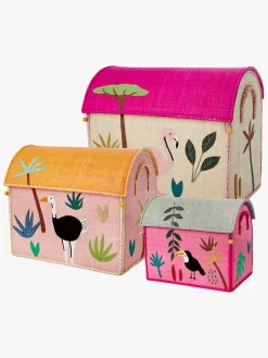 Børn Rice Opbevaring-Opbevaringskurve Fugle 3-i-1, Multi