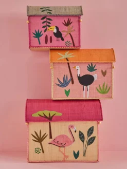 Børn Rice Opbevaring-Opbevaringskurve Fugle 3-i-1, Multi