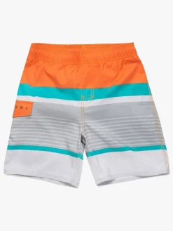 Børn RipCurl Uv & Strand-Rip Curl Hawkson Easy Fit Boardshorts 16 tum, Orange Popsicle