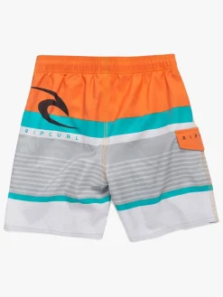 Børn RipCurl Uv & Strand-Rip Curl Hawkson Easy Fit Boardshorts 16 tum, Orange Popsicle