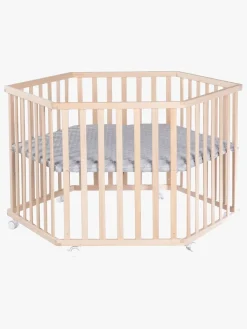 Sikkerhed|Roba Cosiplay Hexagon Kravlegård med Hjul, Wood