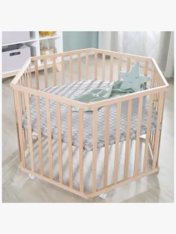 Sikkerhed|Roba Cosiplay Hexagon Kravlegård med Hjul, Wood