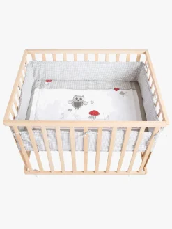 Sikkerhed|Roba Kravlegård med Hjul, Adam & Owl Wood