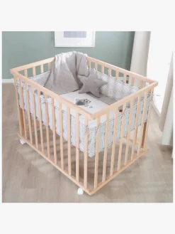 Sikkerhed|Roba Kravlegård med Hjul, Adam & Owl Wood