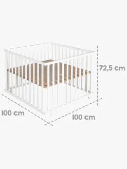 Sikkerhed|Roba Kravlegård med Hjul, Little Stars White