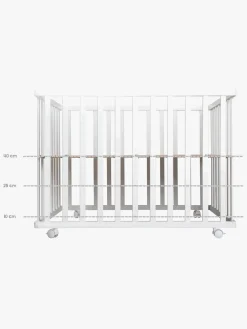 Sikkerhed|Roba Style Kravlegård med Hjul, White & Green