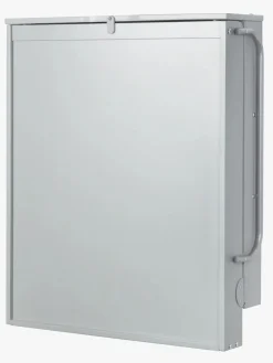 Roba Pusleborde-Væghængt Puslebord & Puslepude, Taupe Lacquered/Silver Grey