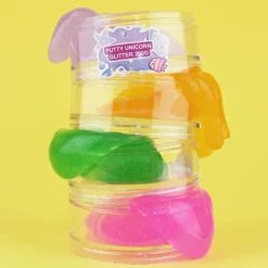 Eksperimenter & Videnskab|Robetoy Putty Unicorn Glitter Slime 4-i-1