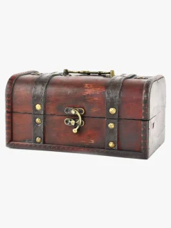 Kostumer & Udklædning|Legetøj Til Børn På 0-10 År|Robetoy Skattekiste i Træ 20 cm