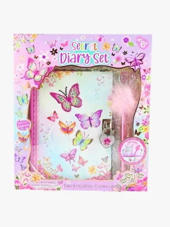 Kreativt Legetøj|Robetoy Sommerfugl Dagbogssæt med Fjerpen