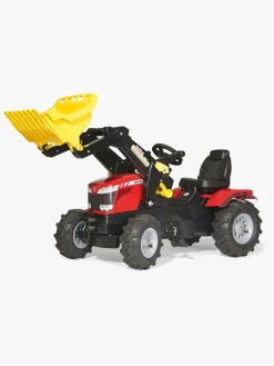 RollyToys Pedal- & Gåbiler-Rolly Toys Farmtrac MF Pedaltraktor, Rød