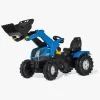 Pedal- & Gåbiler|RollyToys Rolly Toys Farmtrac New Holland Pedaltraktor, Blå