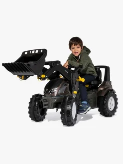 Pedal- & Gåbiler|RollyToys Rolly Toys Farmtrac VALTRA Pedaltraktor, Sort