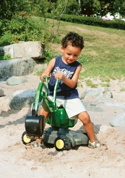 Udelegetøj|RollyToys Rolly Toys John Deere Gravemaskine, Grøn Grøn