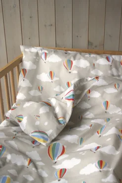 Sengetøj|RttStart Rätt Start Sengesæt Tremmeseng 100x130 Luftballon 3 Dele, Greige