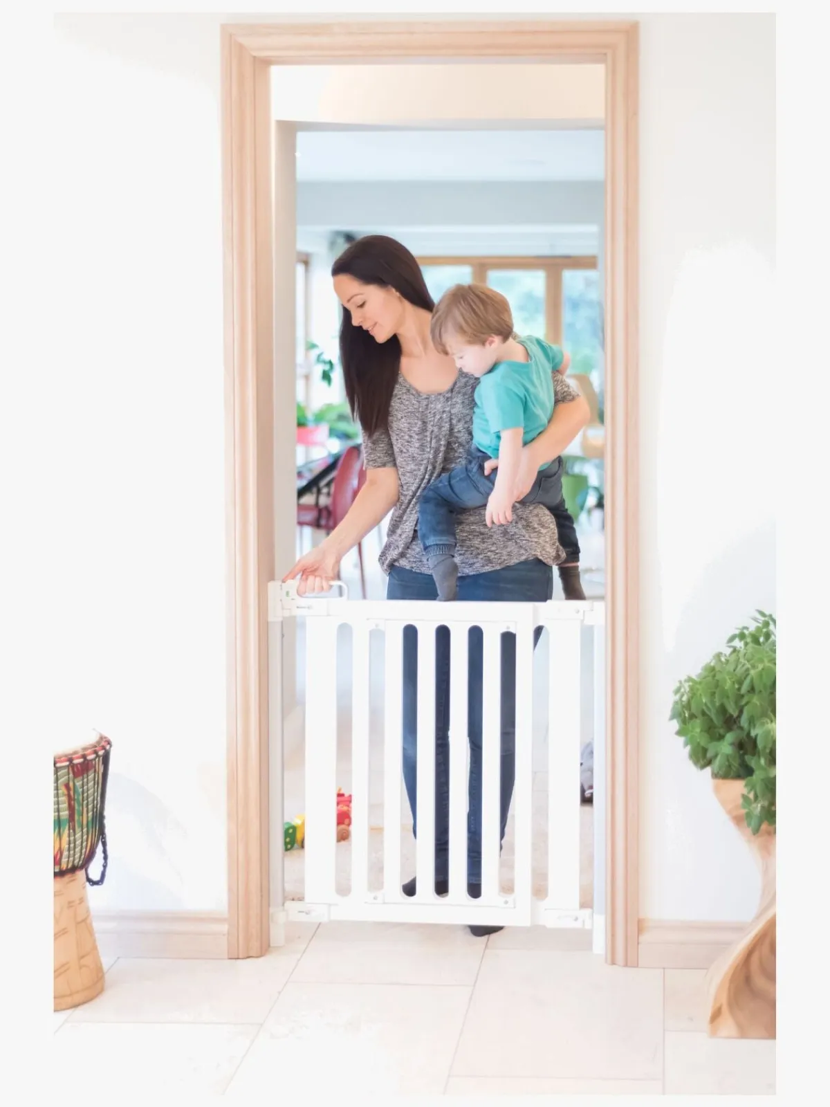 Sikkerhed|SafeandCare Safe & Care SafeGate Wood Skruegitter, Hvid