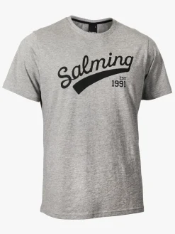 Sportstøj|Salming Logo Tee JR T-shirt, Grey