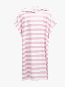 Børn Saltabad Uv & Strand-Apelviken Badeponcho, Pink White