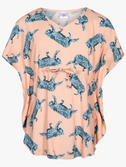 Kjoler & Tunikaer|Saltabad Ellen Tunika, Orange Tiger Patterned