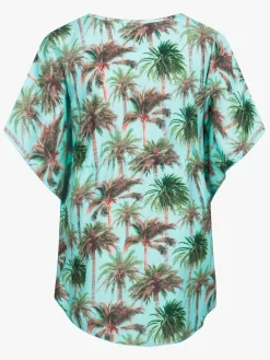 Kjoler & Tunikaer|Saltabad Ellen Tunika, Turkis Palme Blå