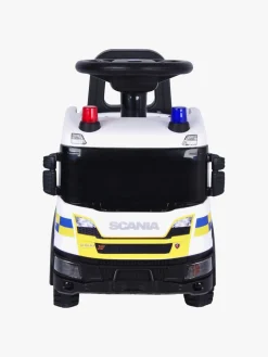 Pedal- & Gåbiler|Scania Gåbil Politi, Hvid